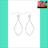 Hde2648 - Cast Christian Symbol Hook Drop Earrings SILVER Jewelry & Accessories - Earrings - Drop Earrings $20 - $50, drop earrings,