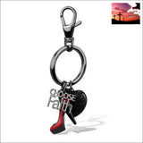 TK2795 IP Light Black (IP Gun) Stainless Steel Key Ring with Top Grade Crystal in Jet Women - Jewelry - Rings $0 - $20 $20 Accessories
