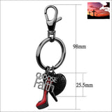 TK2795 IP Light Black (IP Gun) Stainless Steel Key Ring with Top Grade Crystal in Jet Women - Jewelry - Rings $0 - $20 $20 Accessories