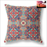 18 Orange Blue Cloverleaf Indoor Outdoor Zippered Throw Pillow Outdoor Pillows Outdoor, Outdoor Pillows