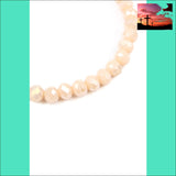83593 - Believe Hope Faith 6mm Glass Beads Stretch Bracelet Jewelry & Accessories - Bracelets & Bangles - Charm Bracelets $20 - $50, aqua,