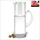 Mouth Blown Ice Tea Martini or Water Glass Pitcher 48 oz Trays Kitchen & Dining, Trays