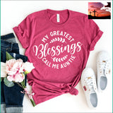 My Greatest Blessings Call Me Auntie T-Shirt Women’s Fashion - Women’s Clothing - Tops & Tees - T-Shirts $20 - $50, modalyst, t-shirts, tops