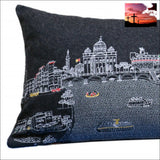 35 Black Rome Nighttime Skyline Lumbar Decorative Pillow Accent Throw Pillows Accent Throw Pillows, Home Decor