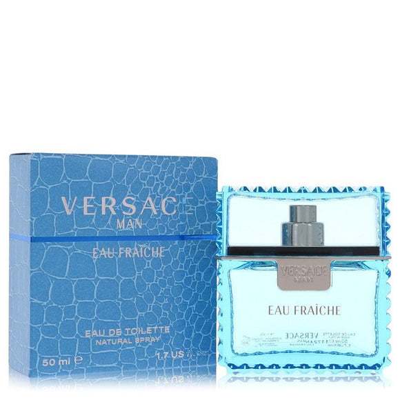 Versace Man by Versace Eau Fraiche Eau De Toilette Spray (Blue) 1.7 oz (Men) Versace frgx men