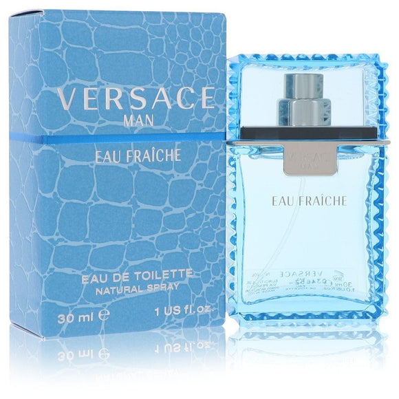 Versace Man by Versace Eau Fraiche Eau De Toilette Spray (Blue) 1 oz (Men) Versace frgx men