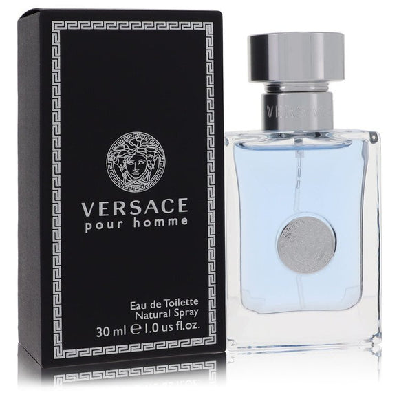 Versace Pour Homme by Versace Eau De Toilette Spray 1 oz (Men) Versace frgx men