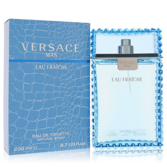Versace Man by Versace Eau Fraiche Eau De Toilette Spray (Blue) 6.7 oz (Men) Versace fragrance for men, Versace