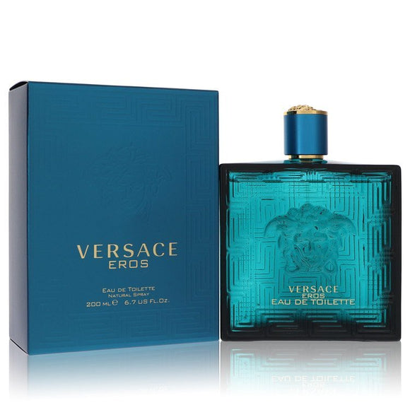 Versace Eros by Versace Eau De Toilette Spray 6.7 oz (Men) Versace fragrance for men, Versace