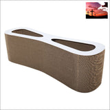 Cat-eyed Cat Scratcher and Lounge Protect Furniture Functional Original Wood Color Original Wood cat scratcher $20 - $50, animal lover gift,
