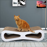 Cat-eyed Cat Scratcher and Lounge Protect Furniture Functional Original Wood Color Original Wood cat scratcher $20 - $50, animal lover gift,