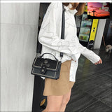 Elegant Rivet Shoulder Messenger Bag Bags & Luggage - Women’s Bags - Crossbody Bags $75 - $100, bags & luggage, black, blue, crossbody bags