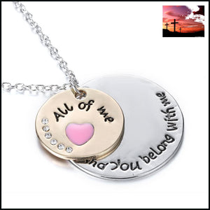 Engraved Love Necklace necklace