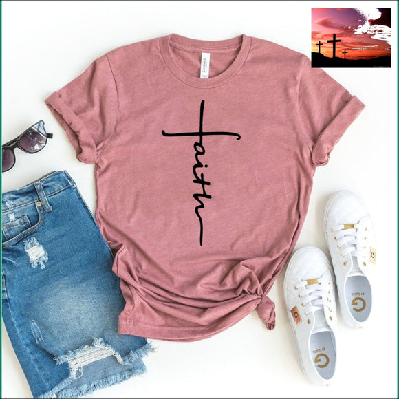 Faith T-Shirt Women’s Fashion - Women’s Clothing - Tops & Tees - T-Shirts $20 - $50, christian, christian t-shirt, faith, modalyst