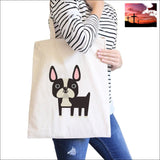 French Bulldog Natural Canvas Bags Gifts For French Bull Dog Owner Women - Bags - Totes $0 - $20 $20 Bags christmas Christmas gift