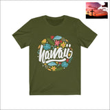 Hawaii Summer Paradise Short Sleeve Tee Olive / XS Men - Apparel - Shirts - T-Shirts $20 - $50 affordable gifts apparel Best Sellers