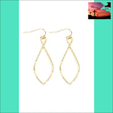 Hde2648 - Cast Christian Symbol Hook Drop Earrings GOLD Jewelry & Accessories - Earrings - Drop Earrings $20 - $50, drop earrings, earrings,