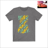 Rise up and Pray Short Sleeve Tee Men - Apparel - Shirts - T-Shirts $20 - $50 apparel ash black brown