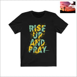 Rise up and Pray Short Sleeve Tee Black / XS Men - Apparel - Shirts - T-Shirts $20 - $50 apparel ash black brown