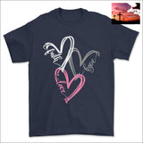 Tie Dye Faith Hope Love Heart T-Shirt Navy / S Women’s Fashion - Women’s Clothing - Tops & Tees - T-Shirts $20 - $50, black, heather gray,