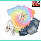 Tie Dye Faith Hope Love Heart T-Shirt Tie Dye Pink / S Women’s Fashion - Women’s Clothing - Tops & Tees - T-Shirts $20 - $50, black, heather