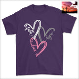 Tie Dye Faith Hope Love Heart T-Shirt Purple / S Women’s Fashion - Women’s Clothing - Tops & Tees - T-Shirts $20 - $50, black, heather gray,