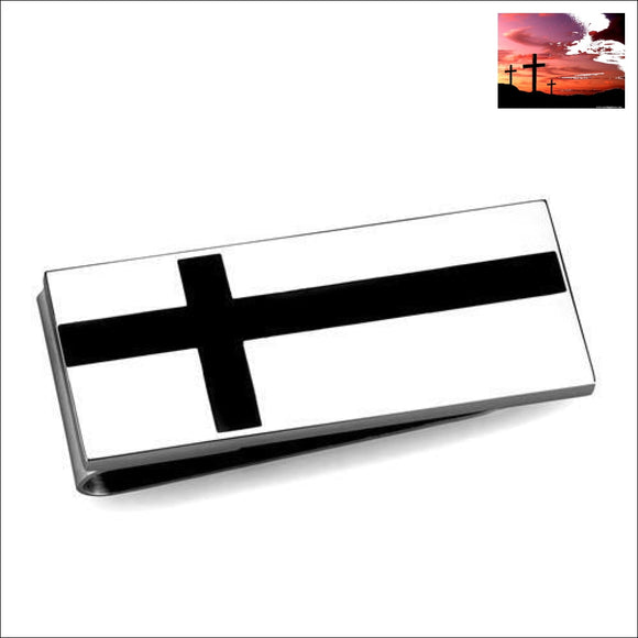 TK2090 - Stainless Steel Money clip High polished (no plating) Men No Stone No Stone Money clip Men, Money clip